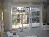 Vorderhaus Trockenbau ist fertig, Hinterhaus Ausbau beginnt (Februar 2008)